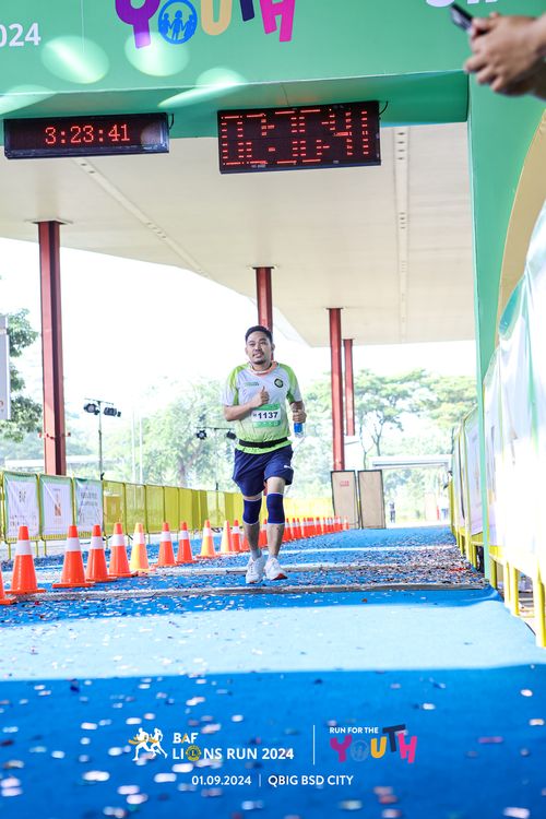 Race photo from BAF LIONS RUN 2024
