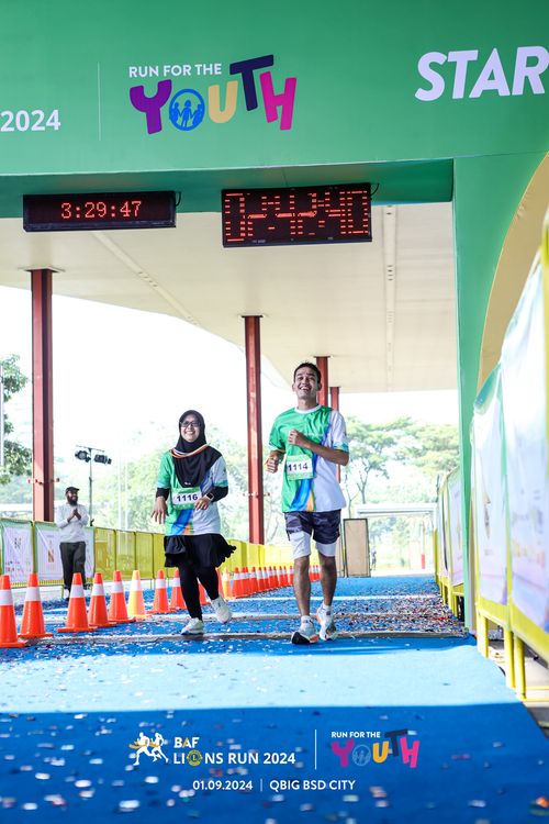 Race photo from BAF LIONS RUN 2024
