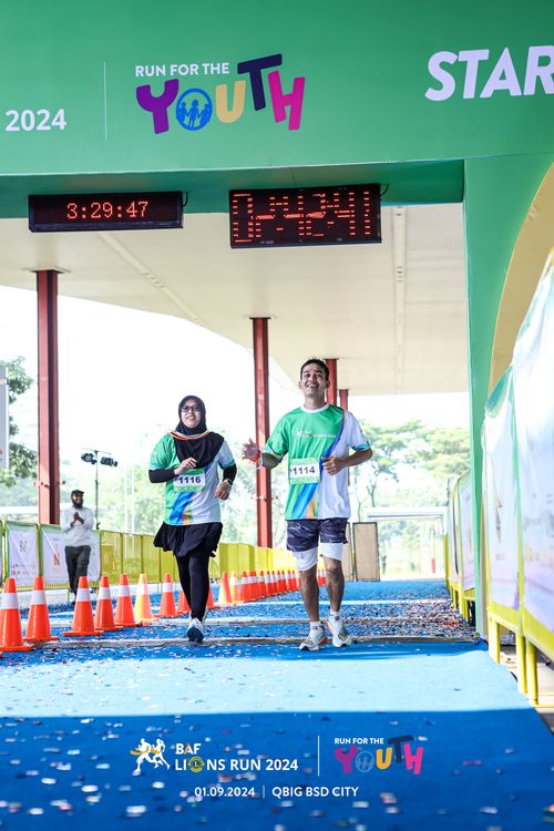 Race photo from BAF LIONS RUN 2024
