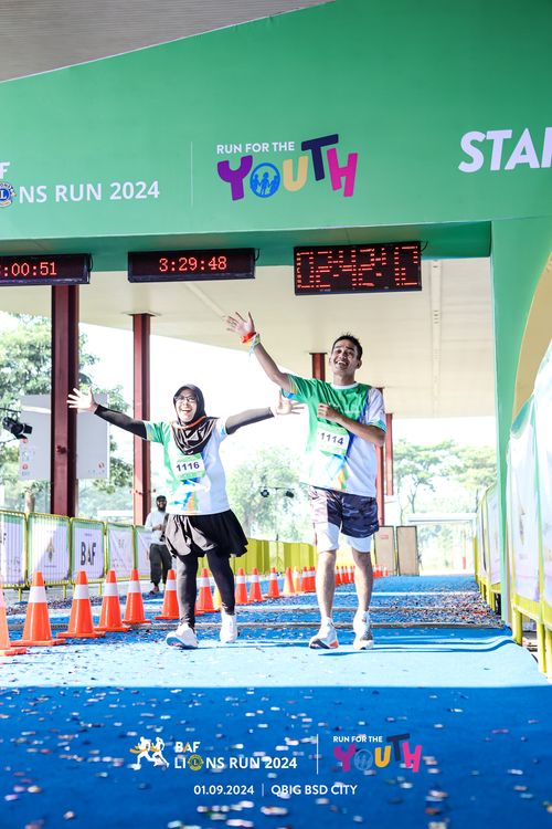 Race photo from BAF LIONS RUN 2024