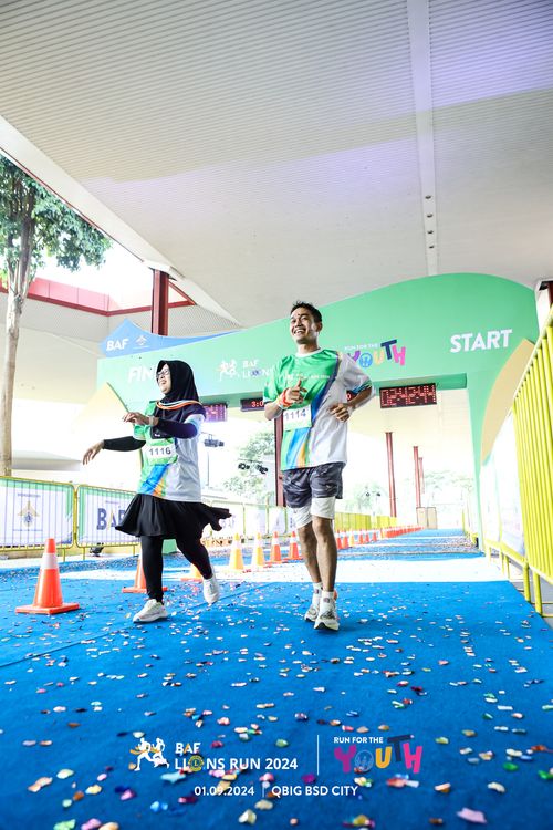 Race photo from BAF LIONS RUN 2024