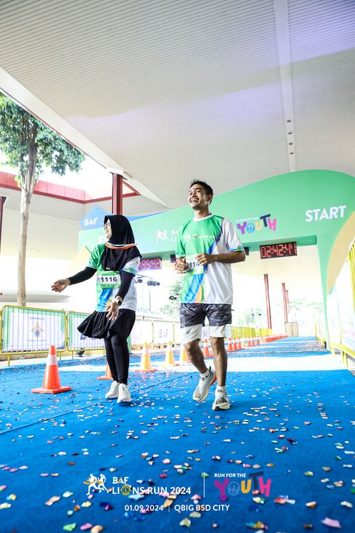 Race photo from BAF LIONS RUN 2024