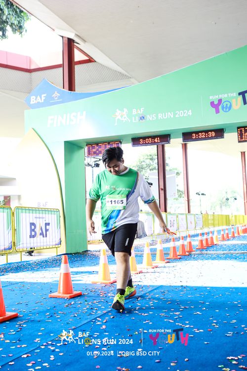 Race photo from BAF LIONS RUN 2024
