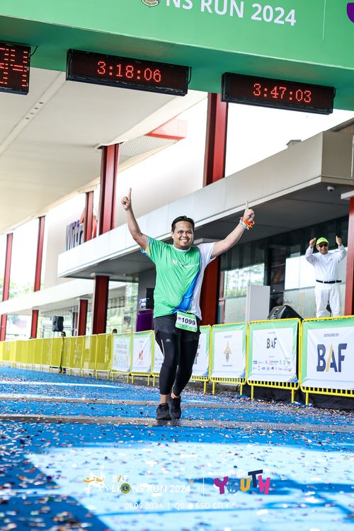 Race photo from BAF LIONS RUN 2024