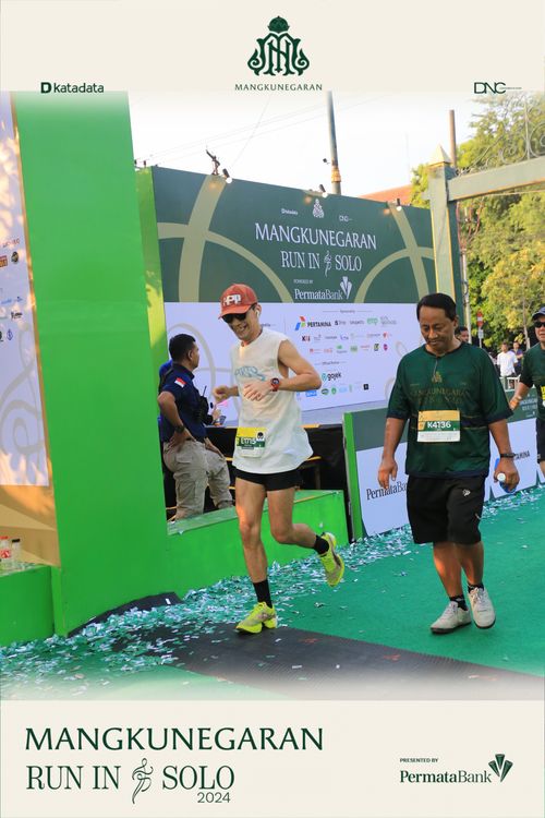 Race photo from Mangkunegaran Run 2024