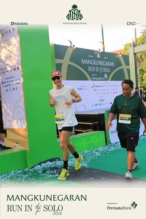 Race photo from Mangkunegaran Run 2024