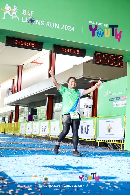 Race photo from BAF LIONS RUN 2024