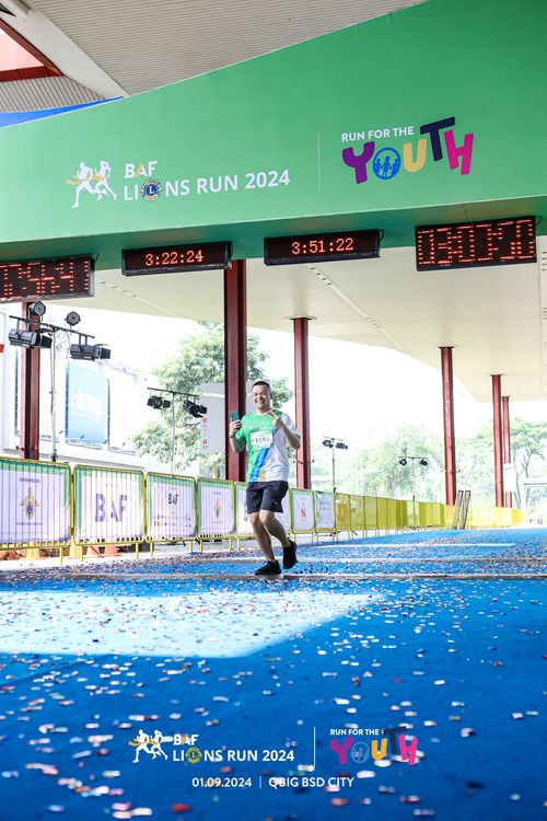 Race photo from BAF LIONS RUN 2024