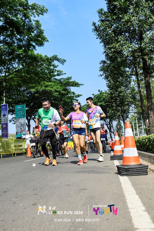 Race photo from BAF LIONS RUN 2024