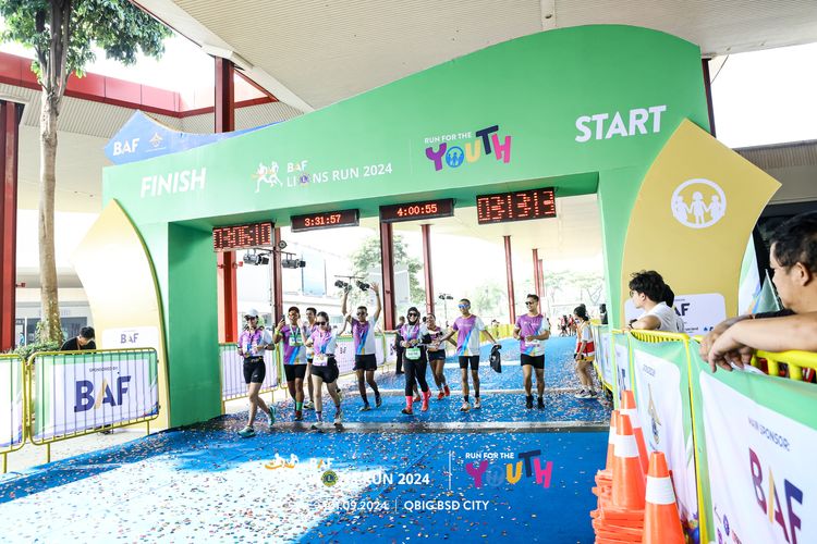 Race photo from BAF LIONS RUN 2024