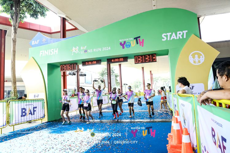 Race photo from BAF LIONS RUN 2024
