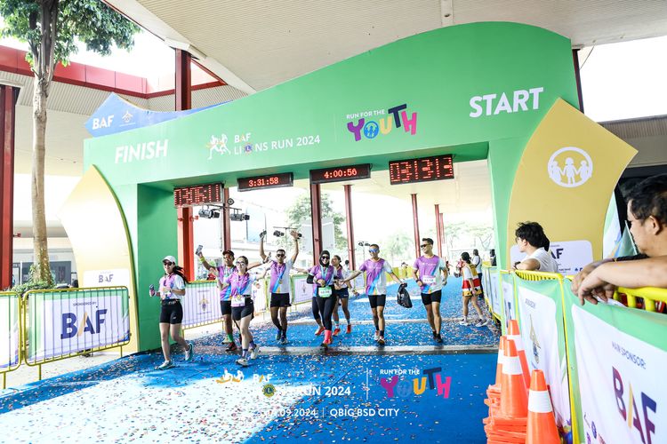 Race photo from BAF LIONS RUN 2024