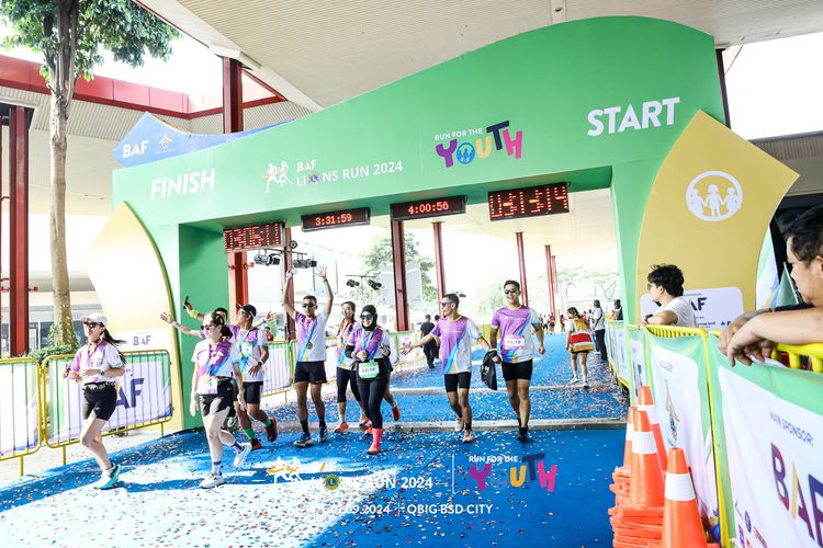 Race photo from BAF LIONS RUN 2024