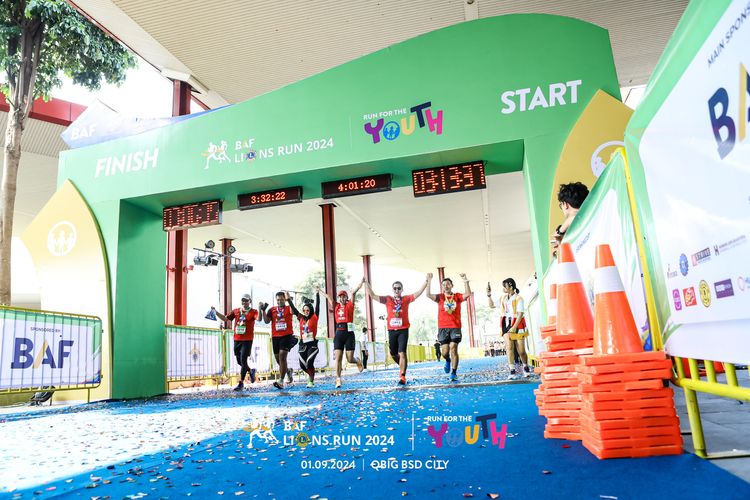 Race photo from BAF LIONS RUN 2024