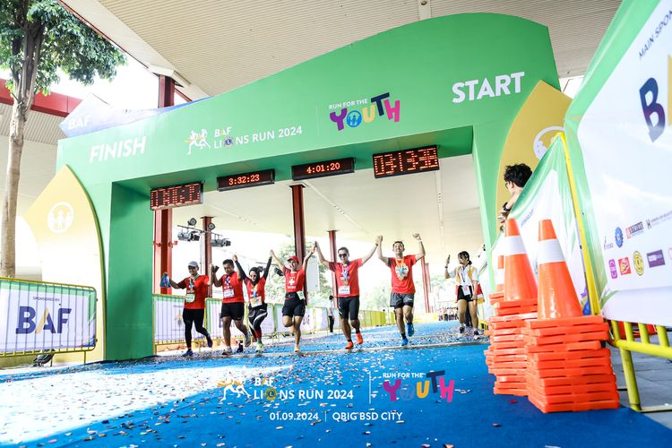 Race photo from BAF LIONS RUN 2024