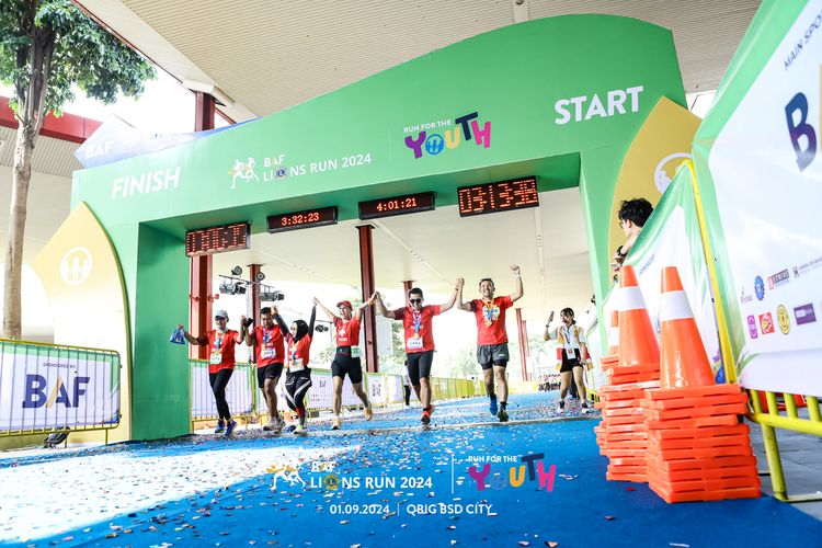 Race photo from BAF LIONS RUN 2024