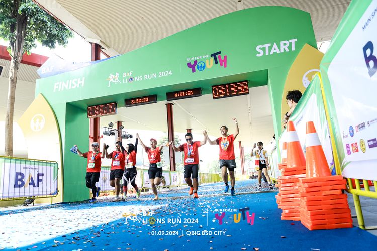 Race photo from BAF LIONS RUN 2024
