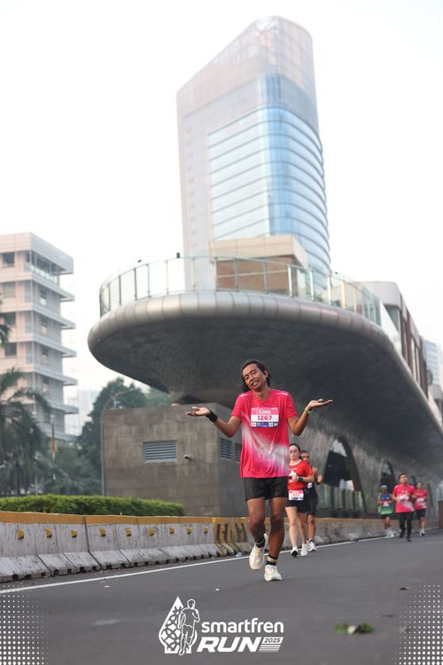 Race photo from Smartfren Run 2025 