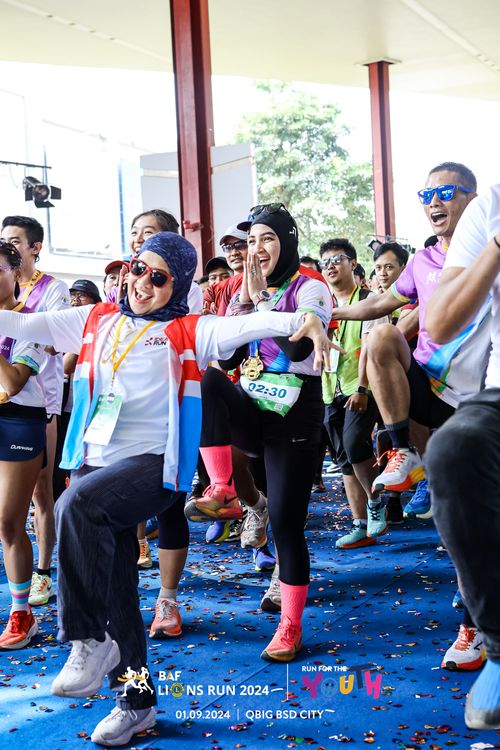 Race photo from BAF LIONS RUN 2024