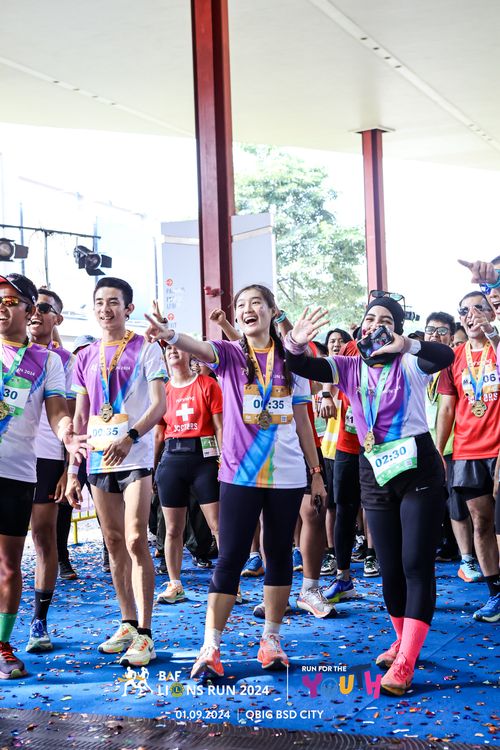 Race photo from BAF LIONS RUN 2024