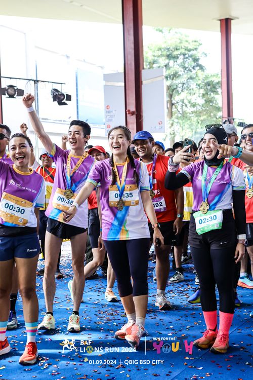 Race photo from BAF LIONS RUN 2024