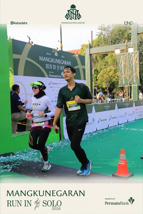 Race photo from Mangkunegaran Run 2024