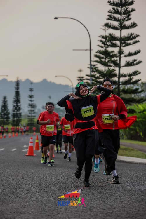 Race photo from CISANGKAN KBP CITY RUN 2025