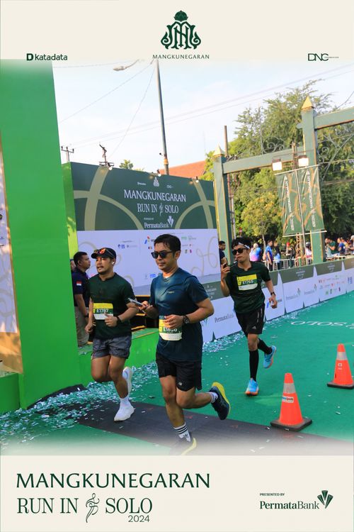 Race photo from Mangkunegaran Run 2024