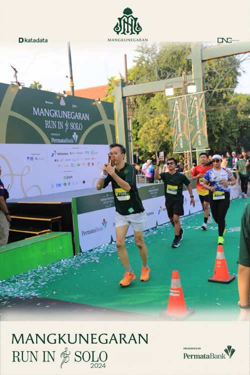 Race photo from Mangkunegaran Run 2024