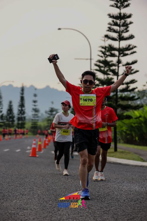 Race photo from CISANGKAN KBP CITY RUN 2025