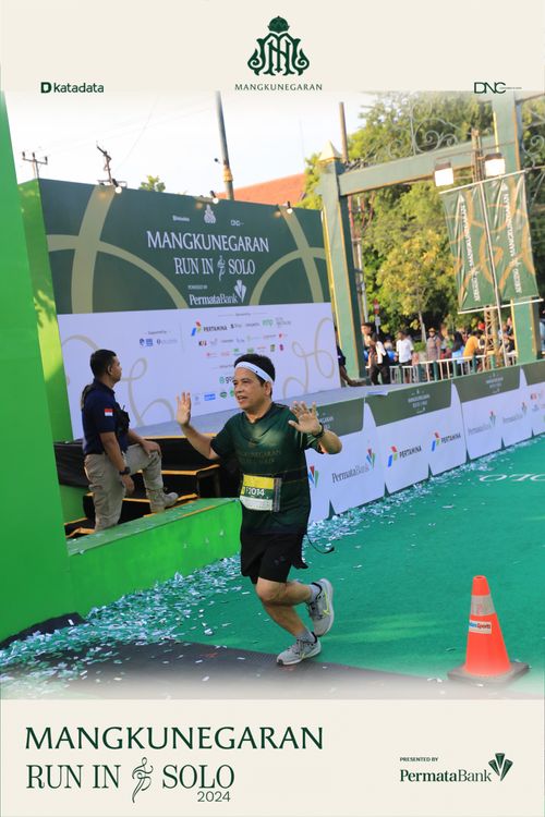 Race photo from Mangkunegaran Run 2024