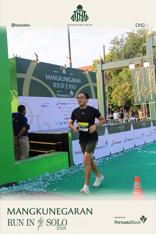 Race photo from Mangkunegaran Run 2024