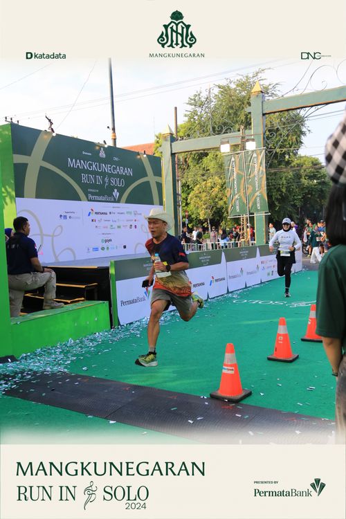 Race photo from Mangkunegaran Run 2024