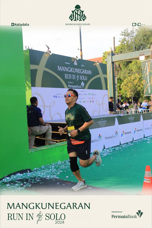 Race photo from Mangkunegaran Run 2024