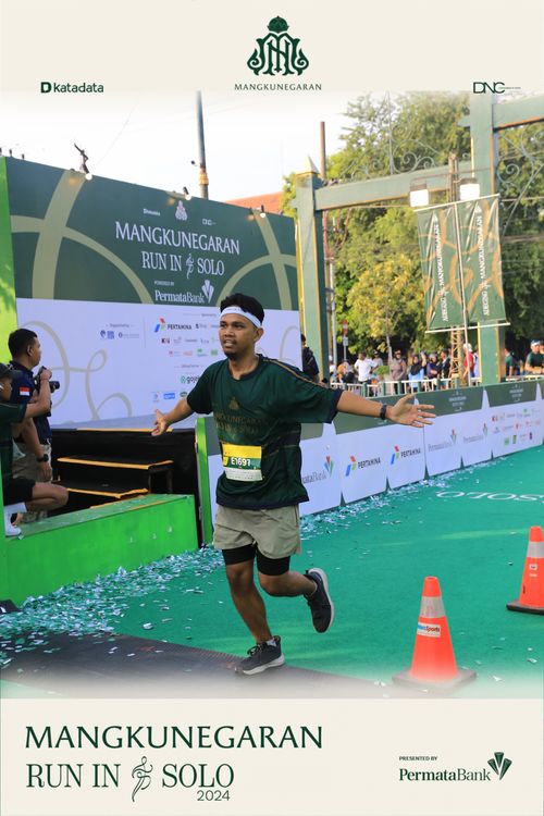 Race photo from Mangkunegaran Run 2024