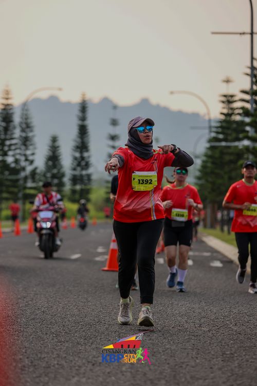 Race photo from CISANGKAN KBP CITY RUN 2025
