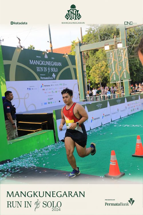 Race photo from Mangkunegaran Run 2024