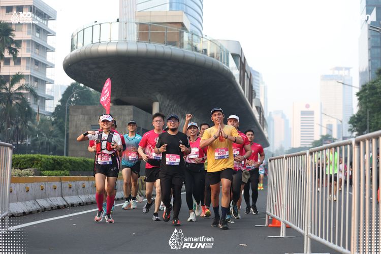 Race photo from Smartfren Run 2025 