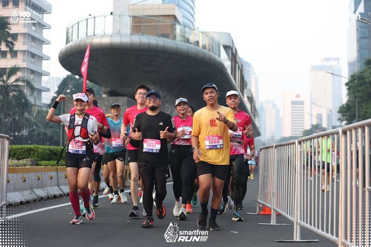 Race photo from Smartfren Run 2025 