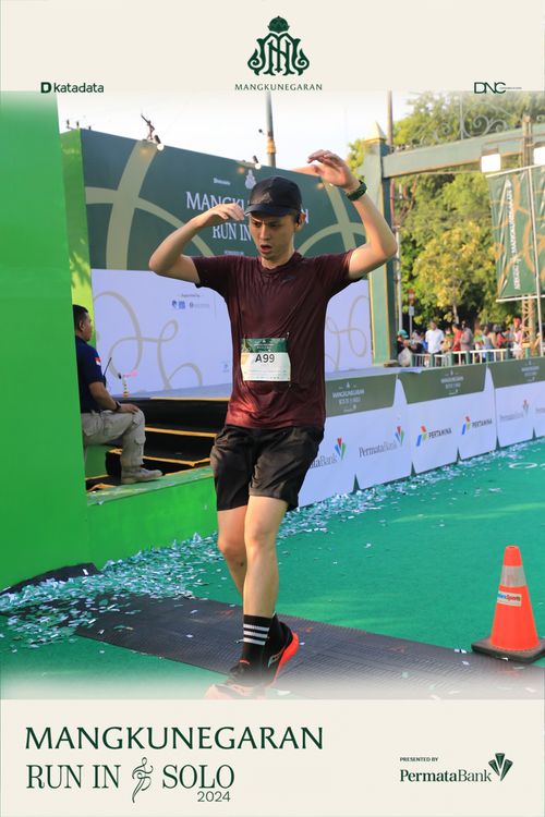 Race photo from Mangkunegaran Run 2024