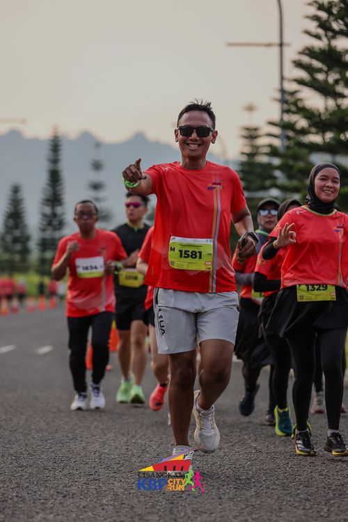 Race photo from CISANGKAN KBP CITY RUN 2025
