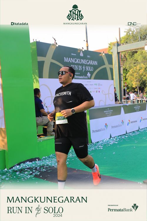 Race photo from Mangkunegaran Run 2024