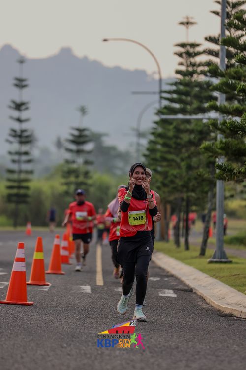 Race photo from CISANGKAN KBP CITY RUN 2025
