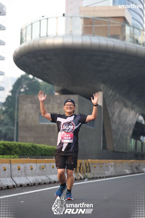 Race photo from Smartfren Run 2025 