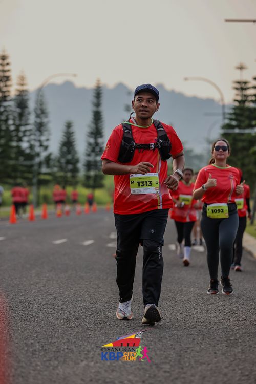 Race photo from CISANGKAN KBP CITY RUN 2025