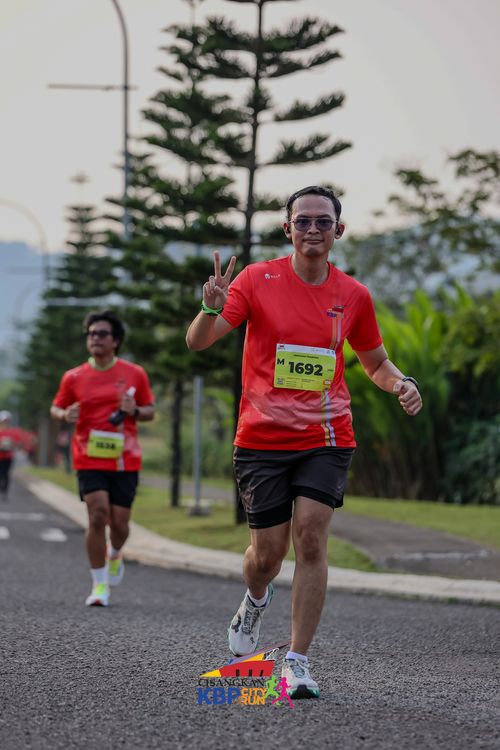 Race photo from CISANGKAN KBP CITY RUN 2025