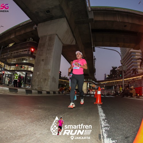 Race photo from SMARTFREN RUN 2026