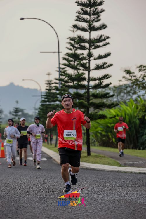 Race photo from CISANGKAN KBP CITY RUN 2025
