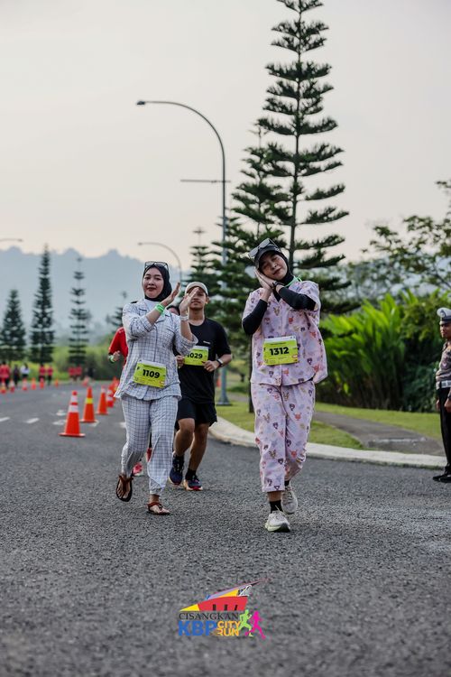 Race photo from CISANGKAN KBP CITY RUN 2025