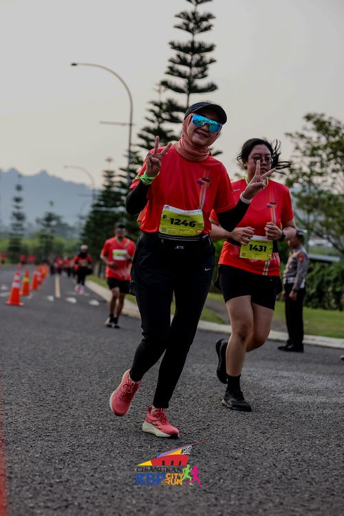 Race photo from CISANGKAN KBP CITY RUN 2025